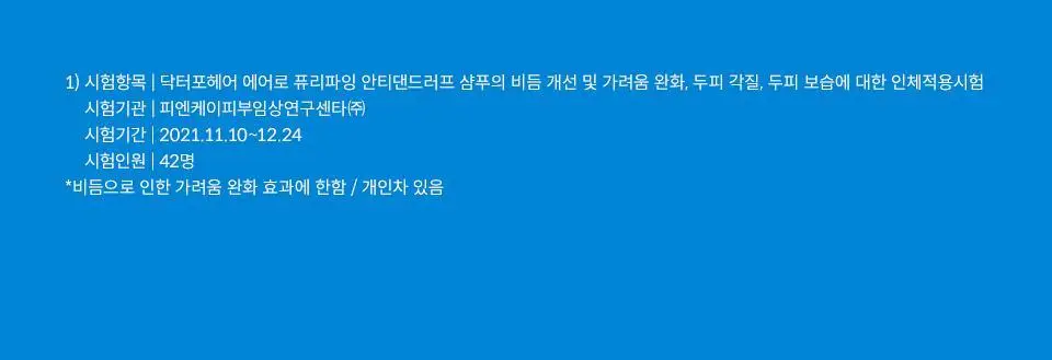 [비듬샴푸 단독기획] 닥터포헤어 에어로 퓨리파잉 안티댄드러프 비듬샴푸 400ml 기획 (+70ml) 상세페이지 12